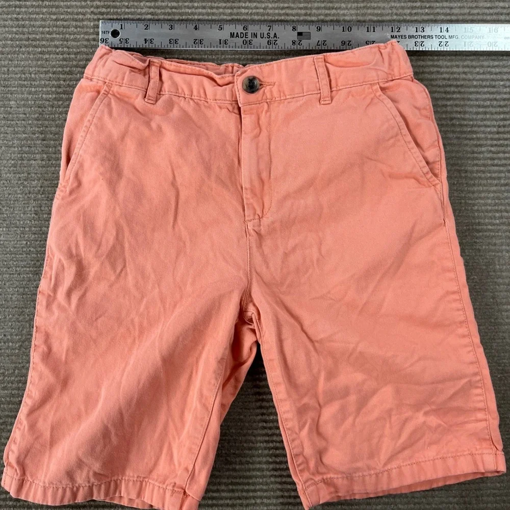 The Children's Place Boys‎ Coral Pink Chino Shorts Size 12 Cotton